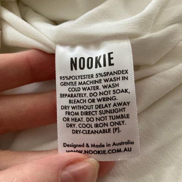 NWT Nookie Roxy Cutout Bodycon Mini Dress Size Large White - Picture 8 of 9